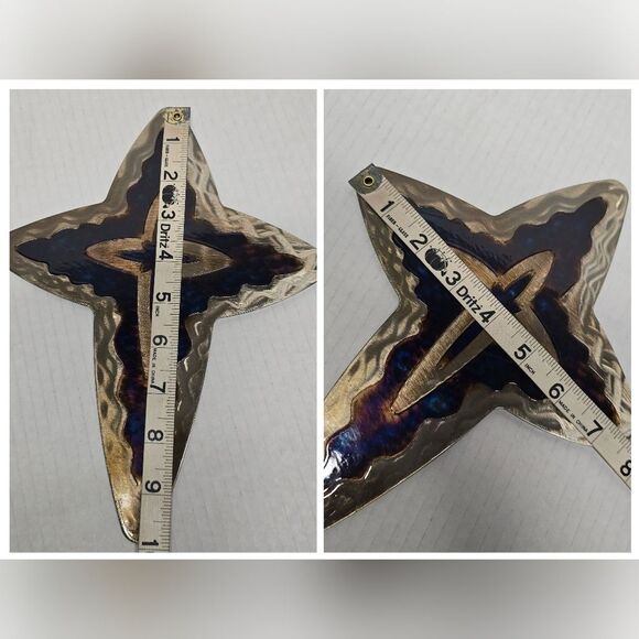 David Broussard Signed Jeweled Steel Infiniti Cross Crucifix Wall Hanging 2006 - Picture 7 of 8